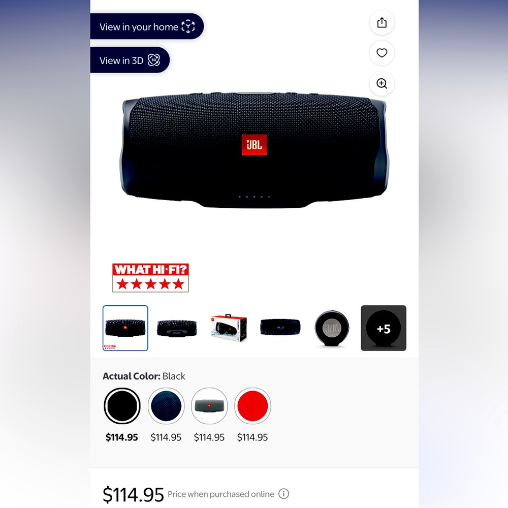 JBL Charge 4 - Portable Bluetooth speaker - Black